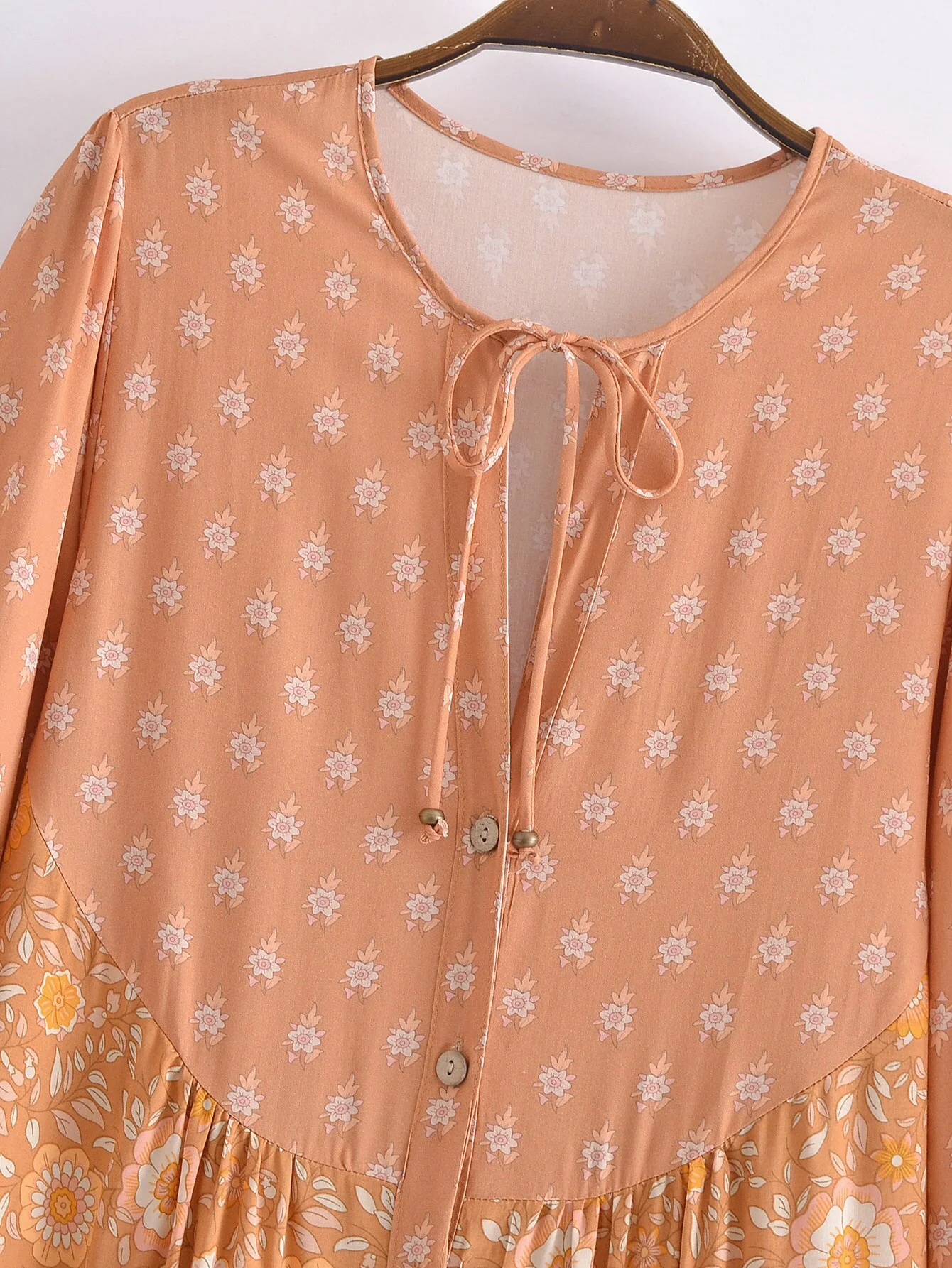 Sienna Sands Boho Floral Print Midi Dress